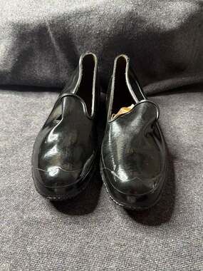 Vintage Totes Black Rubber Overshoes Galoshes Made in USA Men's Size 7